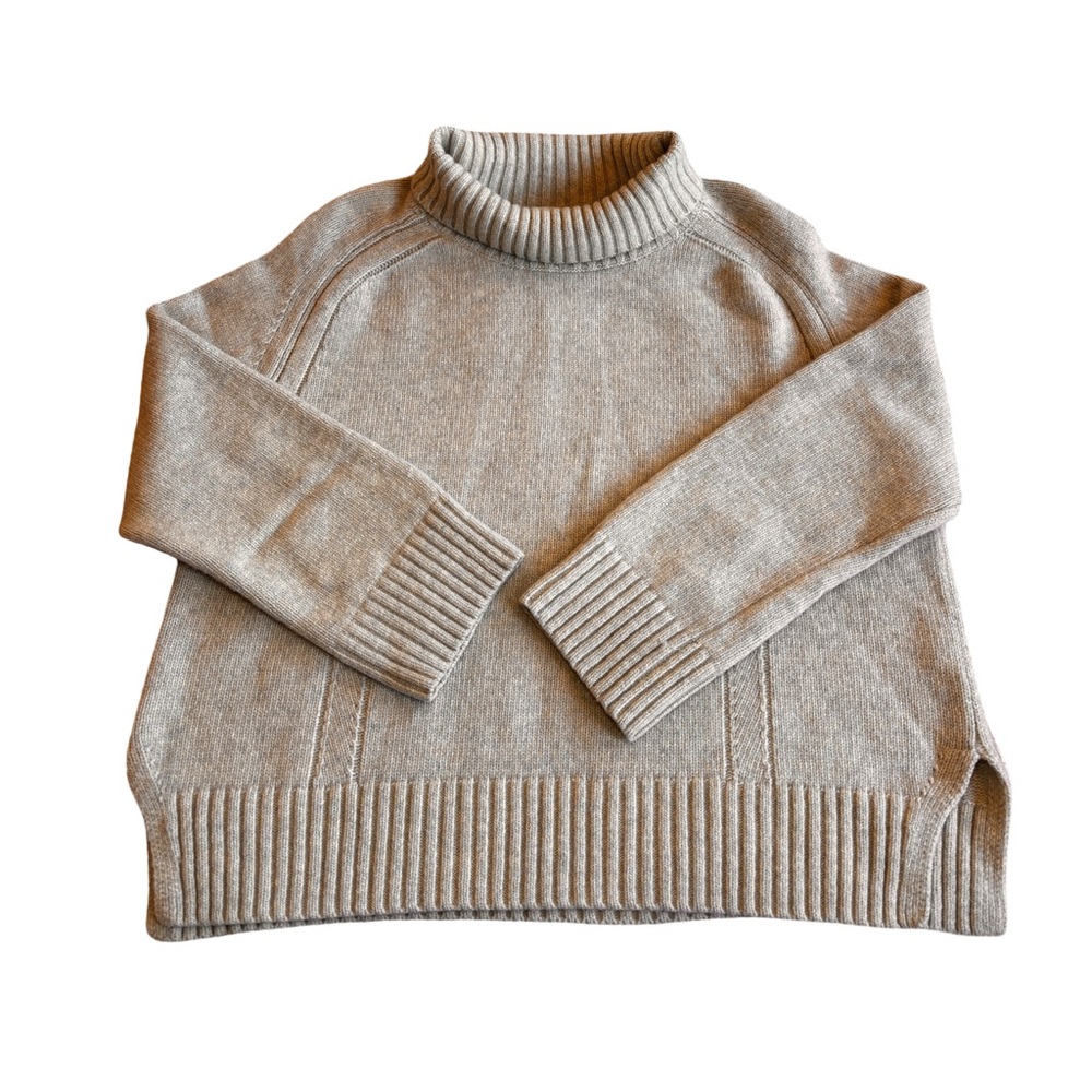 By Malene Birger Beige Turtleneck Sweater Small